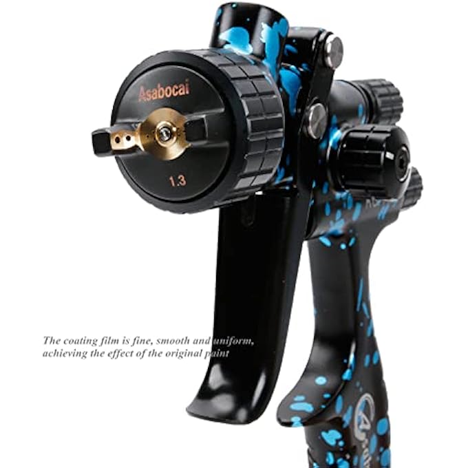 Asabocai PROFESSIONAL AUTOMOTIVE HVLP SPRAY GUN WITH 1.3MM NOZZLE, 600CC CUP,SUITABLE FOR CAR PRIMERS, CLEARCOATS - SUPERIOR PAINT ATOMIZATION - Image 3